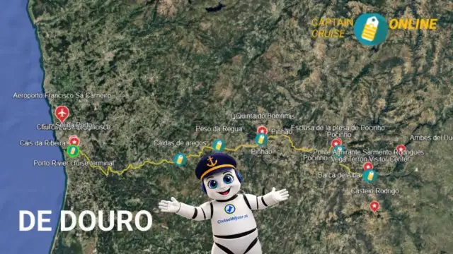  DE VAARROUTE OVER DE DOURO IN 360 GRADEN